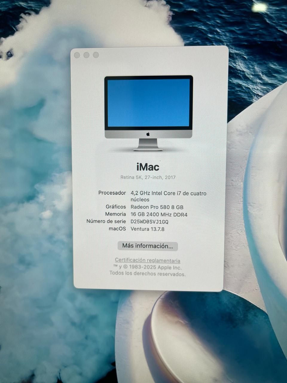 Super Equipo iMac 5k 2017 Core I7 16 Ram Disco 512 Ssd para programadores y diseñadores - Image 3