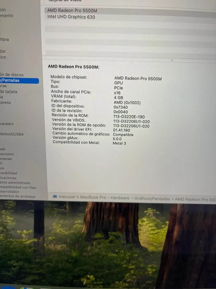 Apple Macbook Pro Intel Core I9, 32gb Ram, 1tb Ssd 4video Gris Espaciel - Image 4