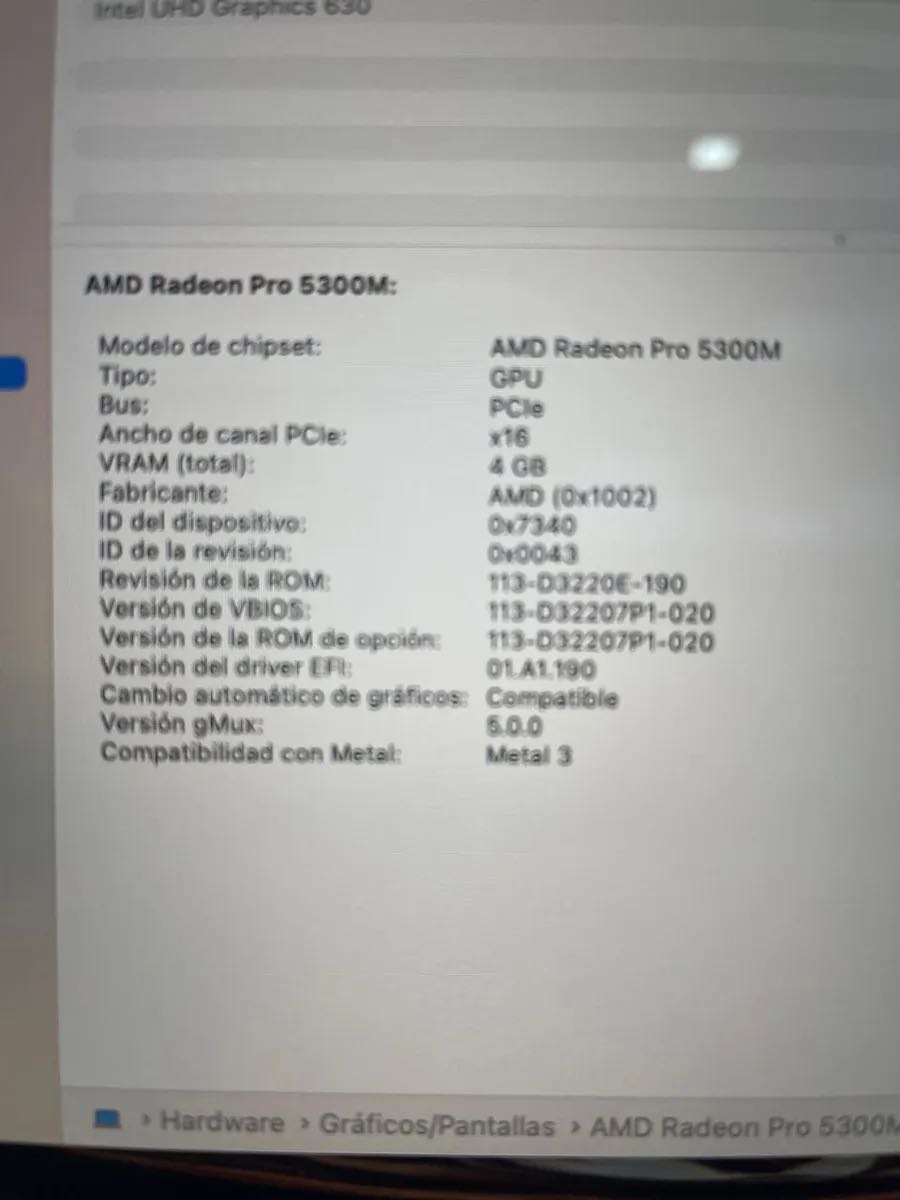 Para Programadores Apple Macbook Pro 16 2019 I7 32 Ram 512gb 4 Video Gris Espacial - Image 6