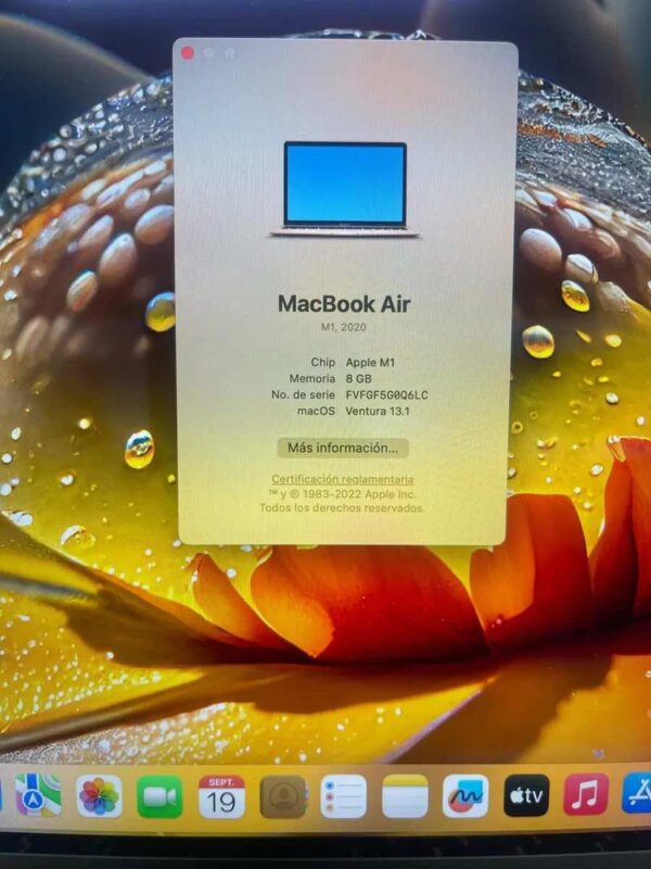 Macbook Air M1 2020 13 Rosado 8gb De Ram 256gb Ssd Apple - Image 5