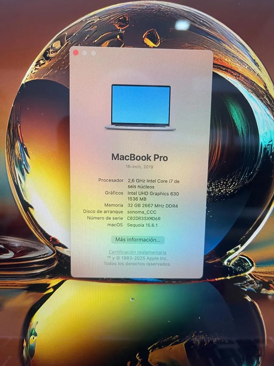 Para Programadores Apple Macbook Pro 16 2019 I7 32 Ram 512gb 4 Video Gris Espacial - Image 2