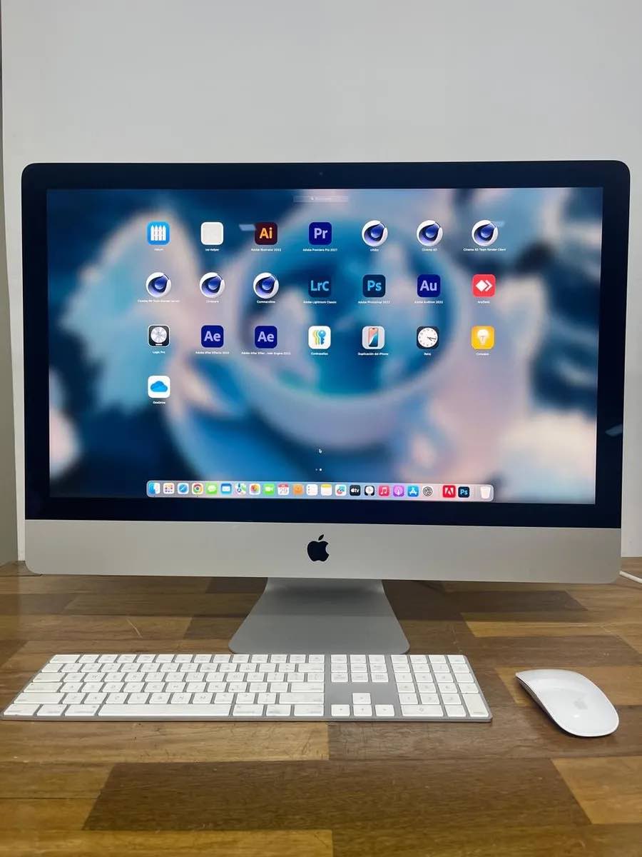 Apple Imac 27 5K 2019 Core I5 40 Ram disco 1 tera Fusion 4 Video Plateado