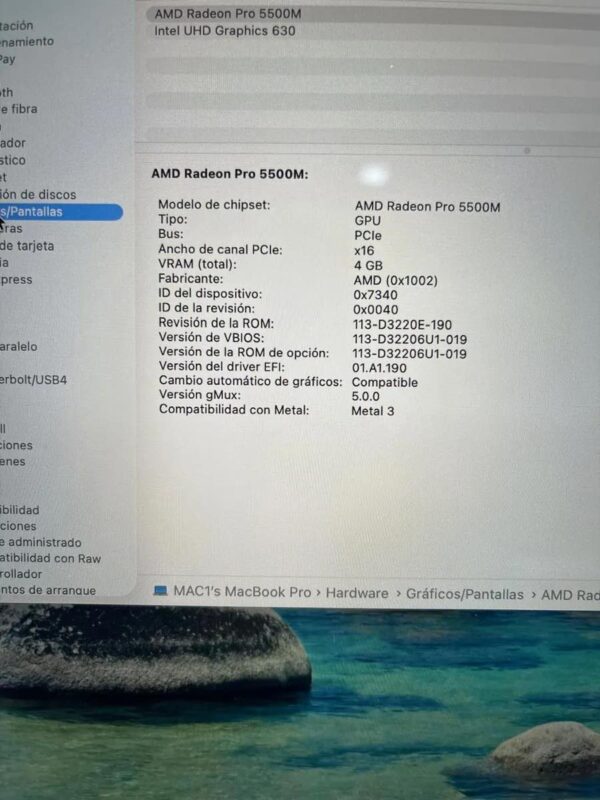 SUPER Apple Macbook Pro A2141 I9 9th Gen 64gb Ram 2tb Ssd 4 Video Gris Espacial - Image 5
