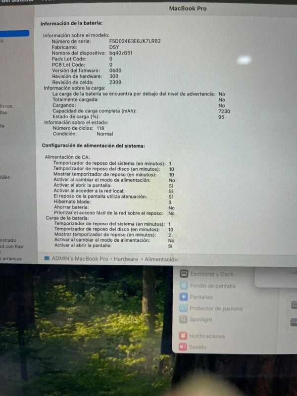 Super equipaso Macbook Pro A2141 I9 32gb Ram 2tb Ssd 8 Video Super Oferta Gris Espaciel - Image 4