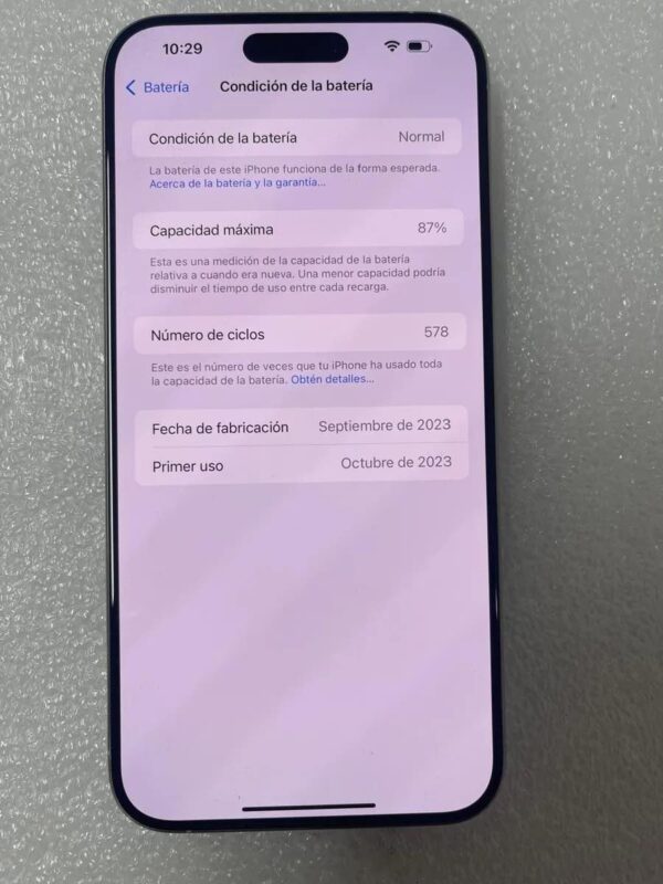 Apple iPhone 15 Pro Max - 256 GB - Blanco Titanio (Desbloqueado) -LCD sin rayones - Image 4