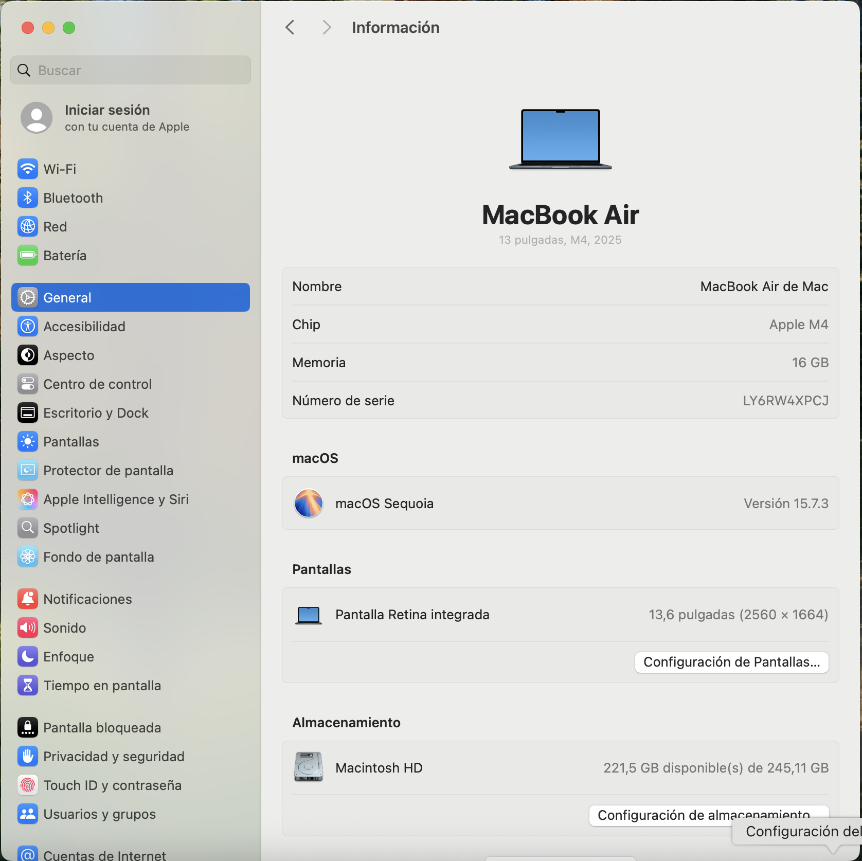 Espectacular Macbook Air M4 2025 De 13 Pulgadas Con 256bg - Image 6