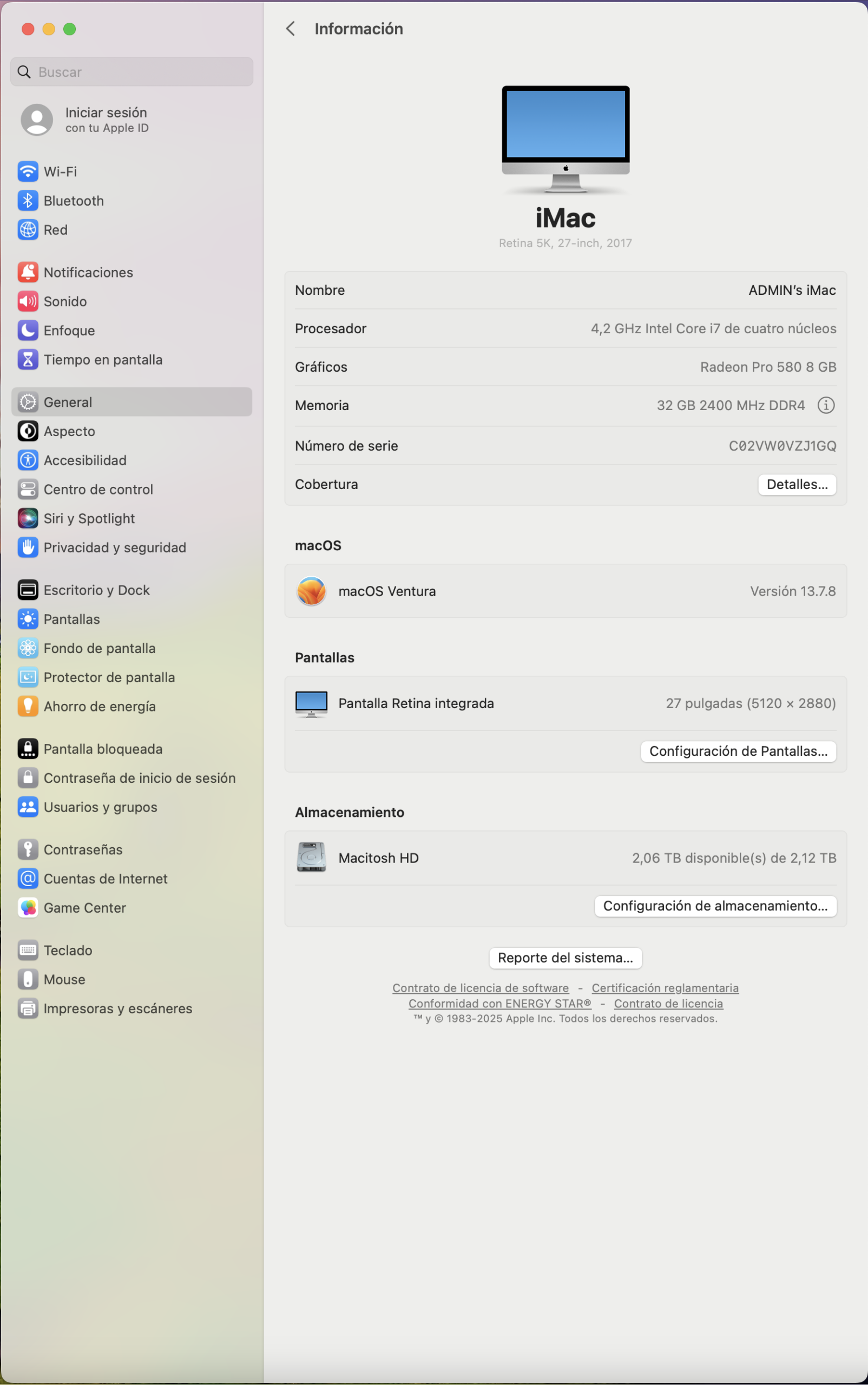 Super iMac 27 5k Core I7 32gb 2t Fusion 4 Video para Programacion y video - Image 7