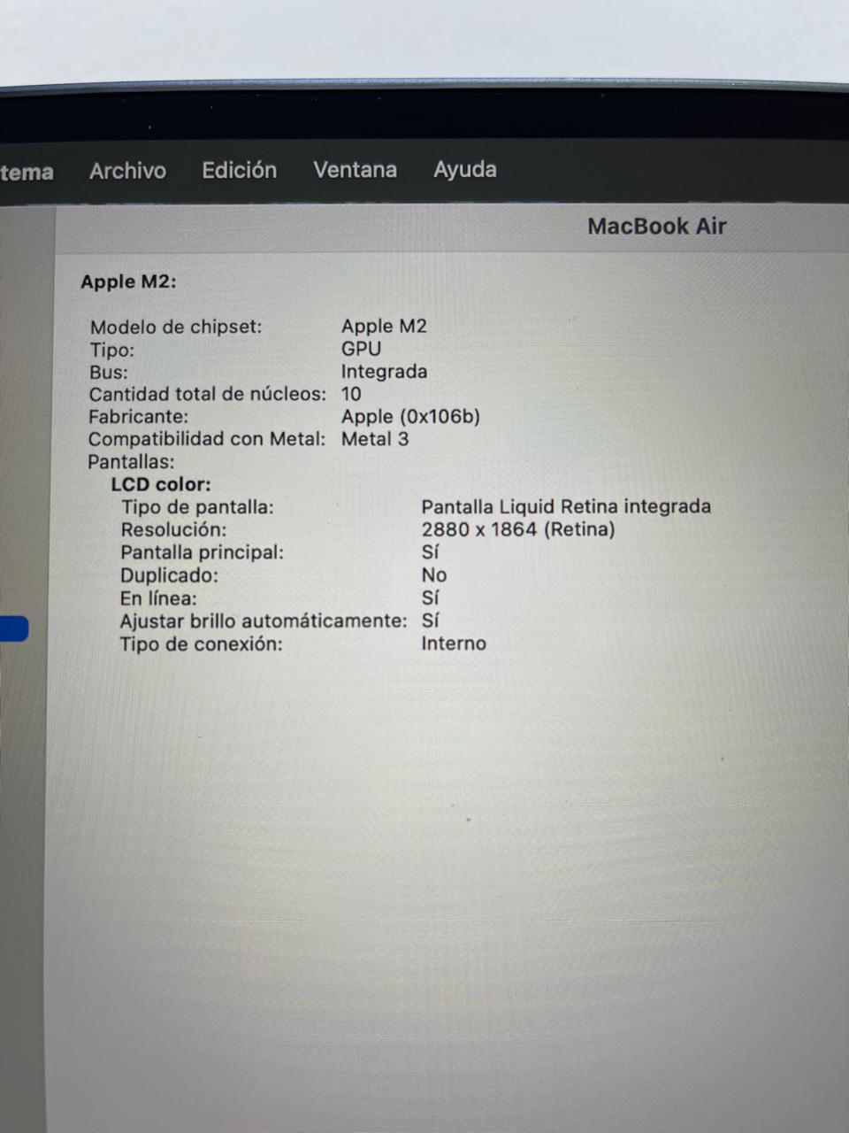 Macbook Air 15 2023, Apple M2, 16 Gb De Ram, 512 Gb, Ssd Exelente como nuevo - Image 6