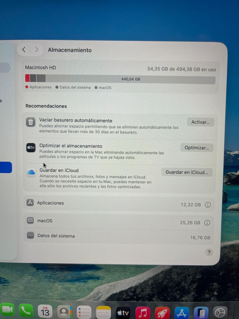 Apple Macbook Air M4 2025 13,6 16gb 512gb Celeste Muy Bueno - Image 4