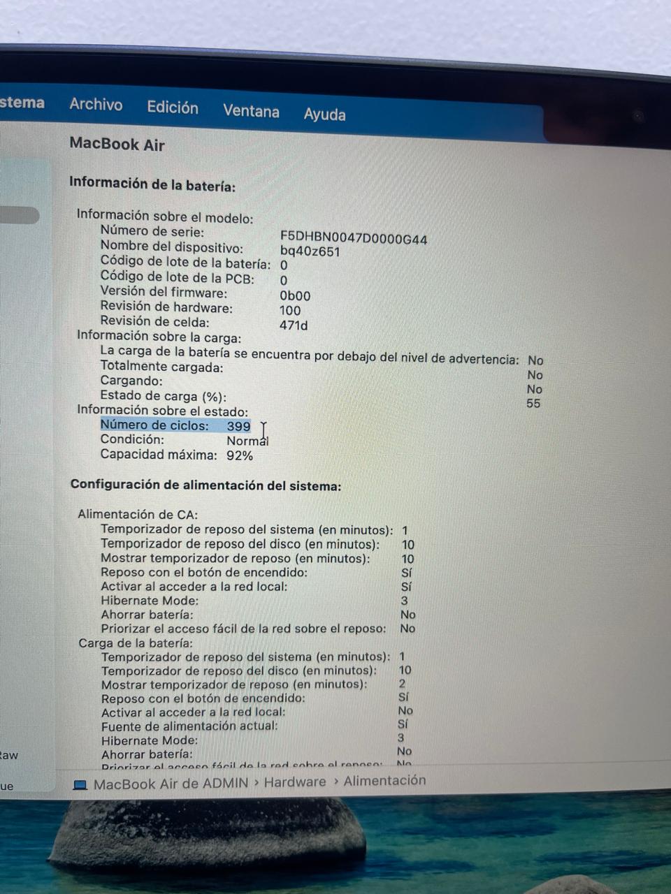 Apple Macbook Air M4 2025 13,6 16gb 512gb Celeste Muy Bueno - Image 5