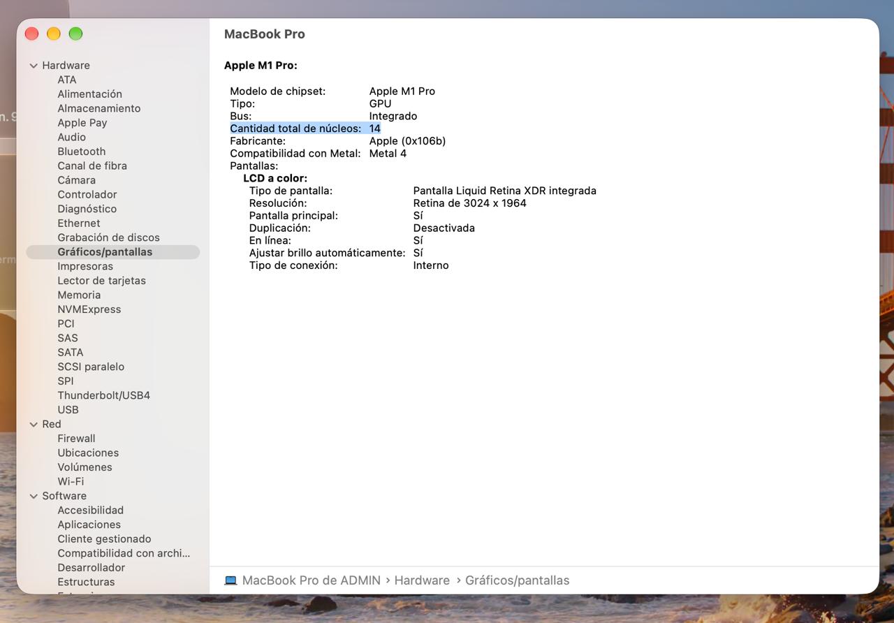 MacBook Pro 14" Apple Chip M1 Pro 16GB 512SSD - Image 8